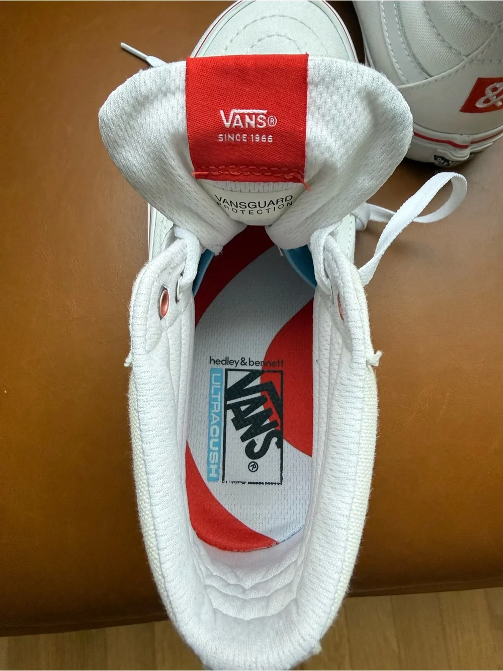 Vans x H&B Sk8-Hi Tops Special Edition White Sz 8